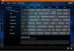 Kodi EPG