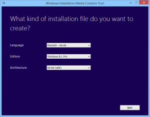 Windows 8.1 Download Tool