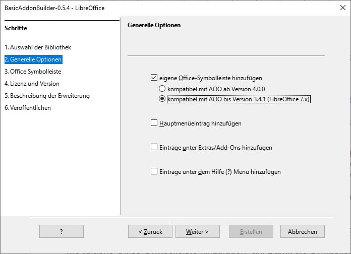 BasicAddonBuilder für LibreOffice