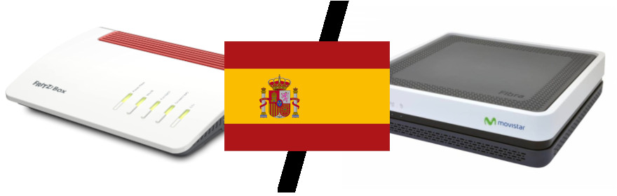 Fritzbox 5590 Fiber im Movistar Netz