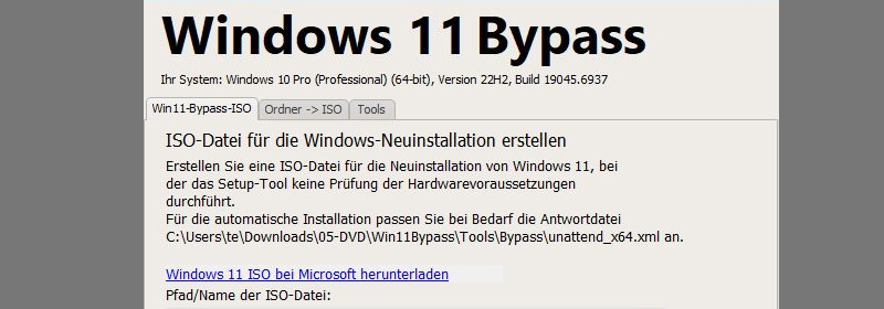 Windows 11 auf nicht unterstützter Hardware installieren